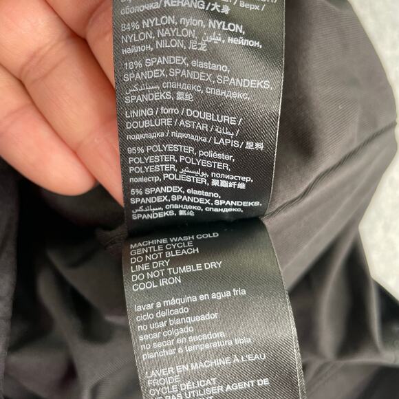 Bebe Y2K Black Bodycon Tank Baby Doll Cutout Mini Dress Size Large Stretch - Picture 13 of 16